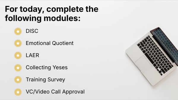 For today, complete the following modules: | Genially