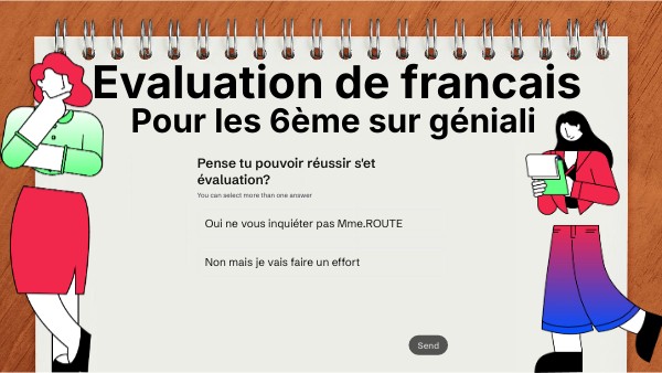 Evaluation de francais | Genially