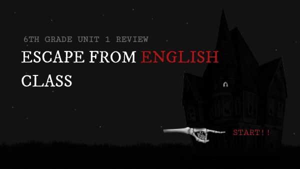 escape from english class | Genially