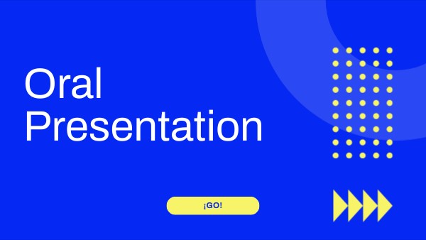 Oral Presentation | Genially