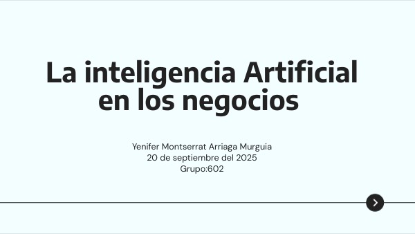 La inteligencia Artificial en los negocios | Genially
