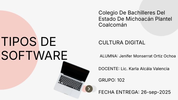 TIPOS DE SOFTWARE | Genially