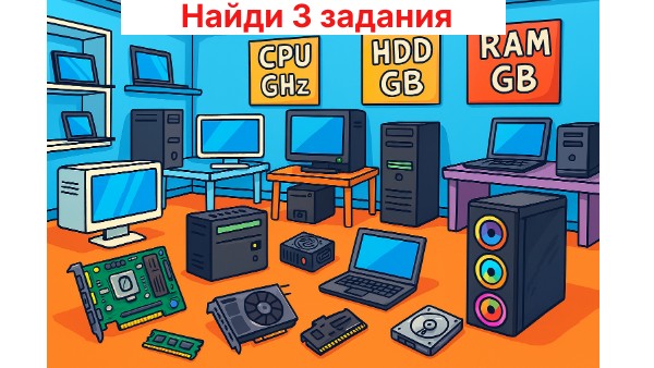 Найди 3 задания | Genially