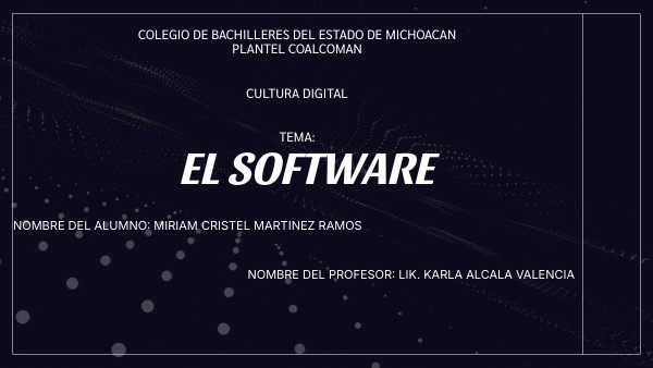 EL SOFTWARE | Genially
