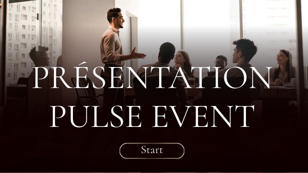 présentation pulse event | Genially