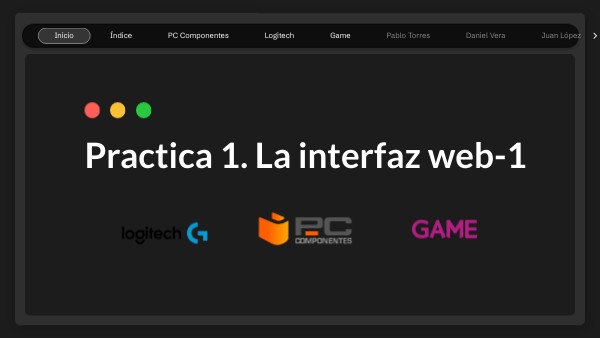 Practica 1. La interfaz web-1 | Genially