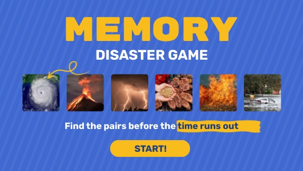 Memory Game Disaster | Genially