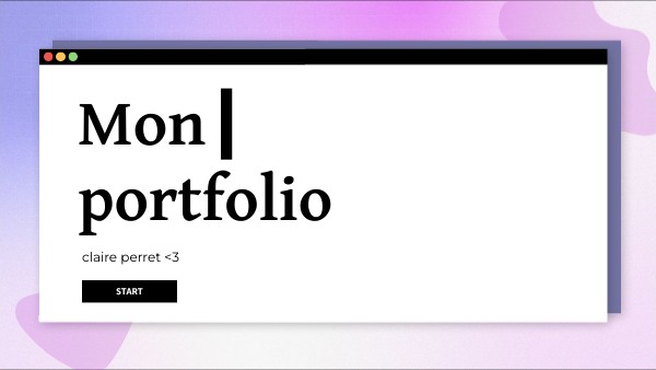 Mon portfolio | Genially