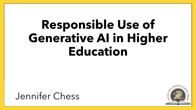 KN470- Responsible Use of Generative AI in Higher Education | Genially