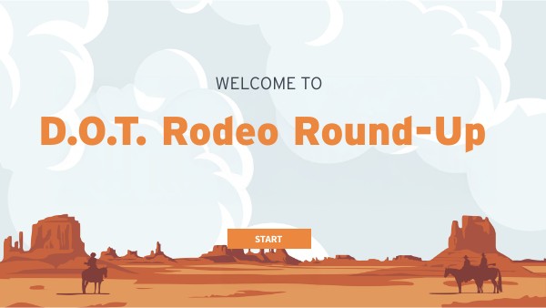 Rodeo round up course | Genially
