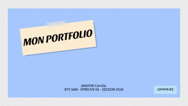 MON PORTFOLIO | Genially