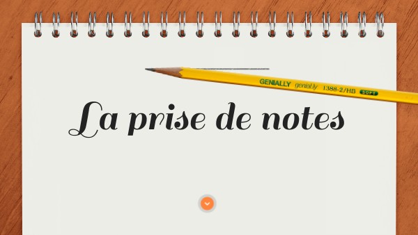 prise de notes seconde 2025 | Genially
