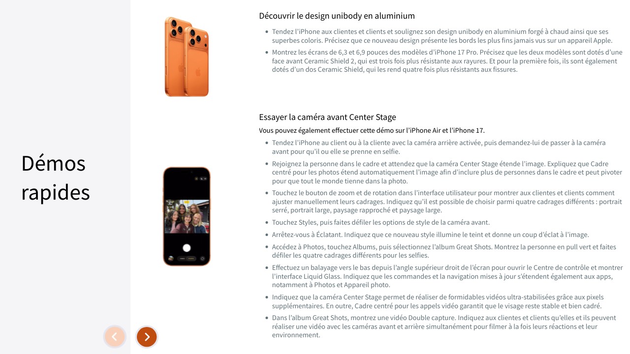 Démos rapides iPhone Air | Genially