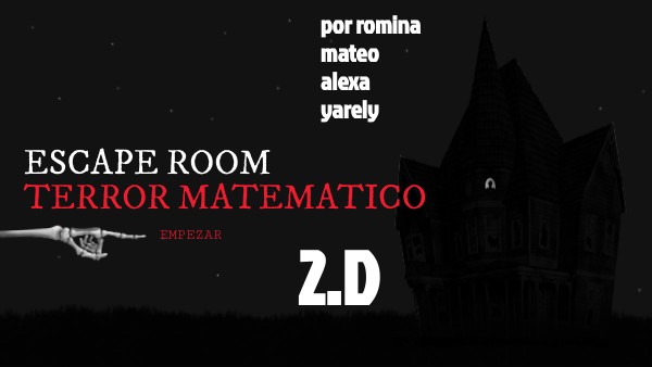 Escape room terror Matematico