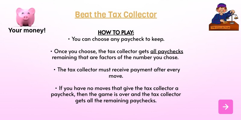 Beat the Tax Collector | Genially
