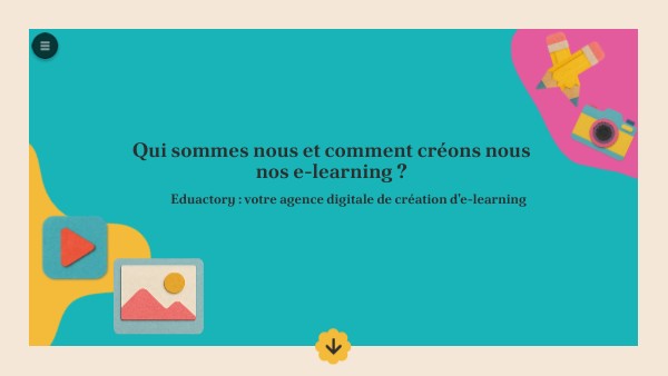 Qui sommes nous et comment créons nous nos e-learning ? | Genially