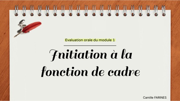 Evaluation orale module 1 | Genially