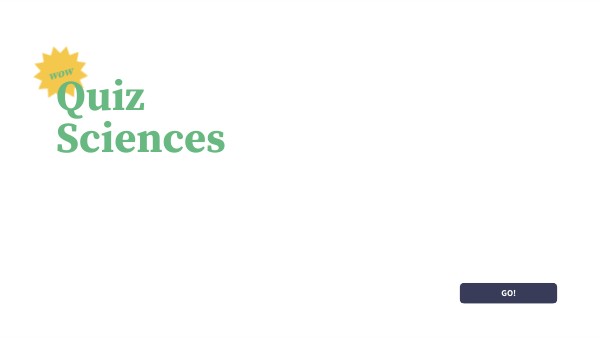 Quiz Sciences | Genially