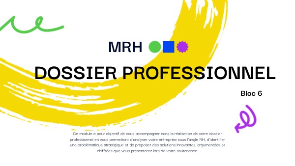 Dossier professionnel | Genially