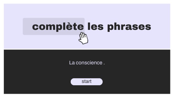 complète les phrases | Genially