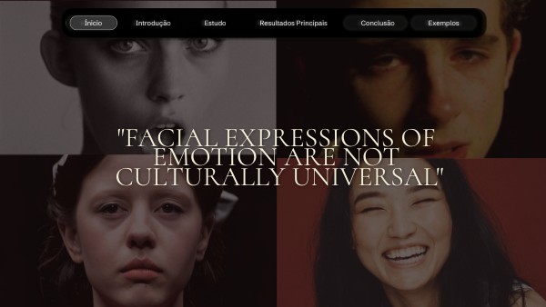 "Facial expressions of emotion are not culturally universal" | Genially