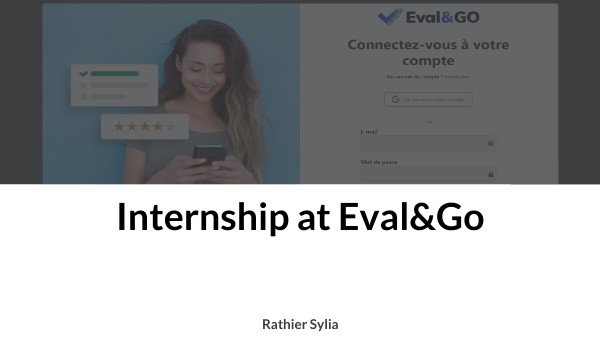 Internship at Eval&Go | Genially