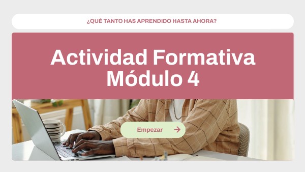 Actividad Formativa Módulo 4 | Genially