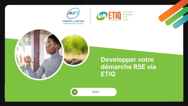 Developper votre démarche RSE via ETIQ | Genially
