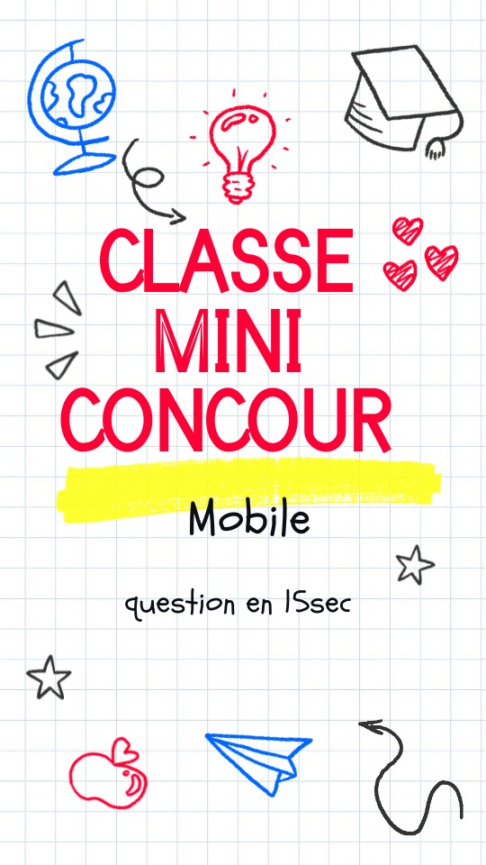 classe mini concour | Genially
