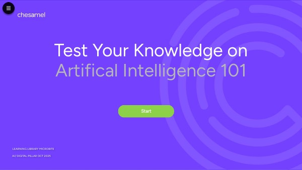 Test Your Knowledge on Artifical Intelligence 101 | Genially