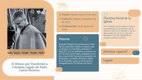 El Minuto que Transformó a Colombia: Legado del Padre García Herreros ...
