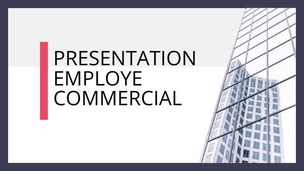 Presentation Employe commercial | Genially