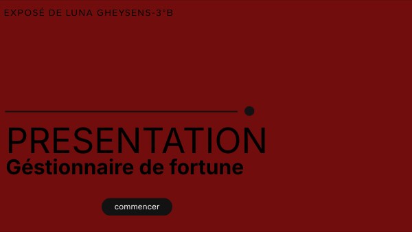 Copie - PRESENTATION | Genially