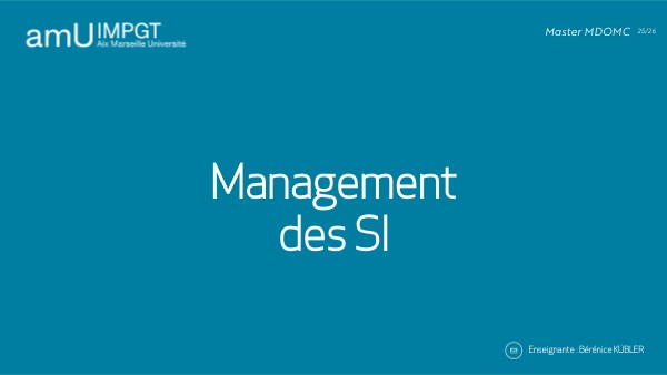 Management des SI | Genially