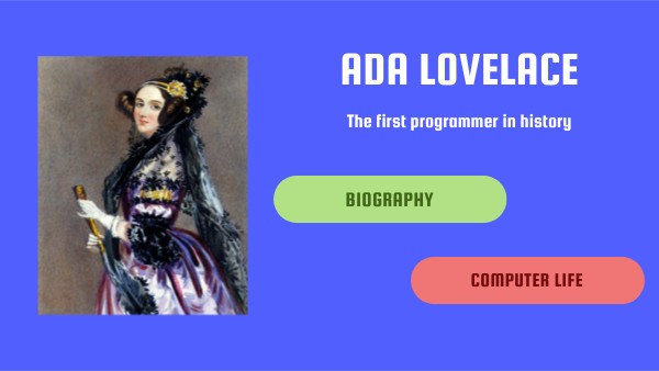 ADA LOVELACE | Genially