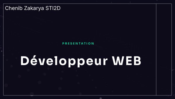 Développeur WEB | Genially