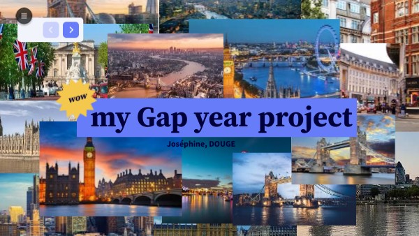 my Gap year project | Genially