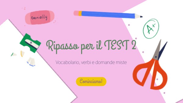 Ripasso per il TEST 2 | Genially