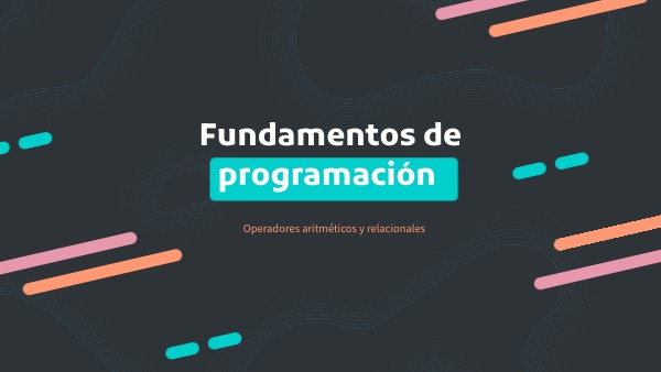 Fundamentos de programación | Genially