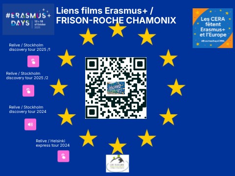 Liens vidéos Erasmus + / Cité scolaire Frison Roche Chamonix | Genially