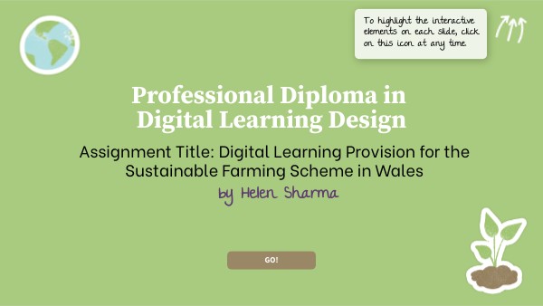1,2 & 3 - Professional Diploma in Digital Learning Design | Genially