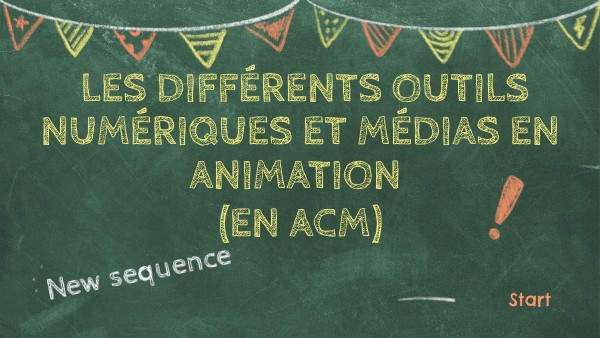 Les différents outils numériques et médias en animation (en ACM) | Genially