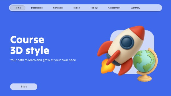 Course 3D Style | Genially