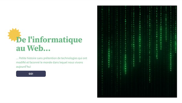 De l'informatique au Web | Genially