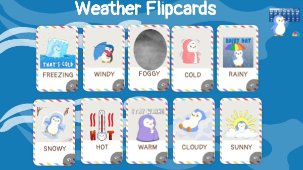 Weather Flipcards | Genially