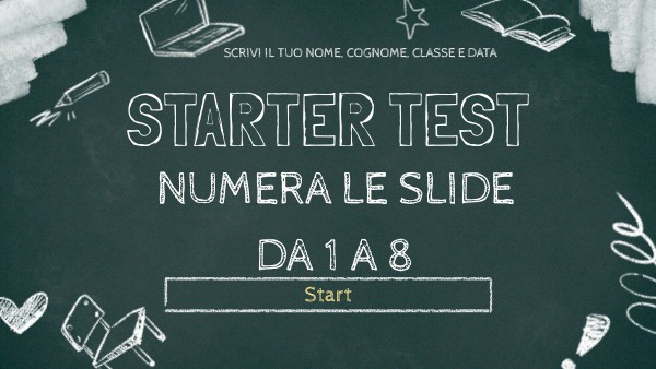 STARTER TEST | Genially