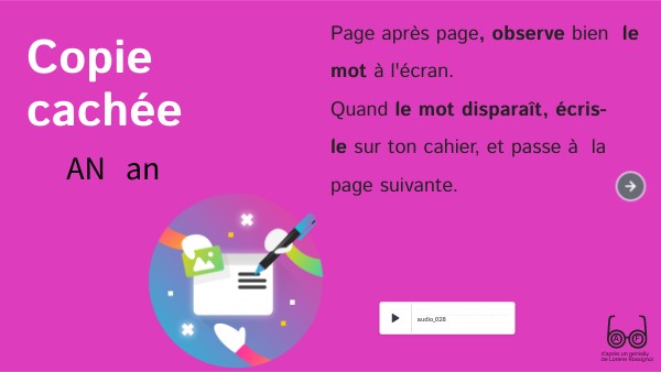 Copie cachée T t | Genially