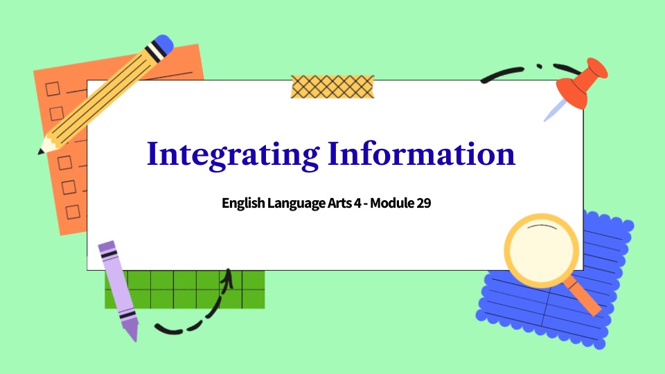 Module 29: Integrating Information | Genially