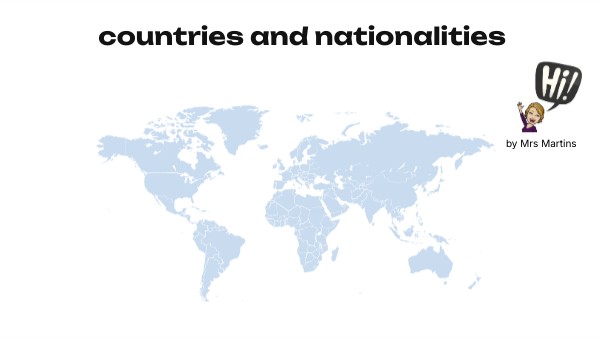 countries and nationalities | Genially
