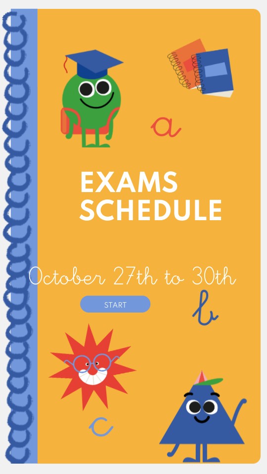Exams Schedule 25-26 | Genially